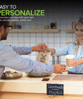 Person handing over Brown Kraft Paper Lunch Bags 4 lb Capacity 100 Count Bulk Disposable Sacks for snacks at a counter