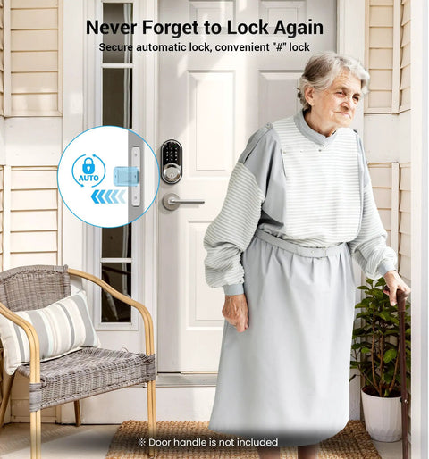 Slick Satin Nickel Front Door Smart Lock Featuring Keyless Entry And App Control With Five Way Wireless Access Remote Ekey Sharing And Hassle Free Home Security That Really Goes The Extra Mile