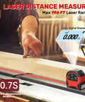 2 In 1 Digital Laser Tape Measure With 196ft Laser Distance And 16ft Manual Tape USB Rechargeable For Long Distance Measuring On Job Sites Home Renovation And Warehouses