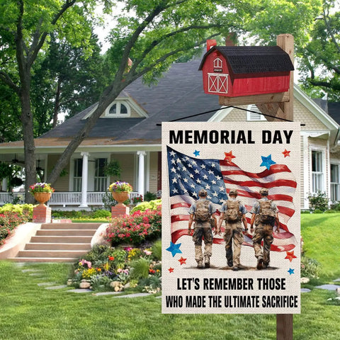 Patriotic Memorial Day Garden Flag Double Sided Vertical Yard Decor 12.5x18 Inches Stars And Stripes For 4th Of July Veterans American Pride