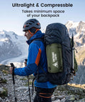 Hiker carrying backpack with Ultralight Hammock Underquilt For Camping And Backpacking Full Length Quilt Keeps You Cozy In Hammocks