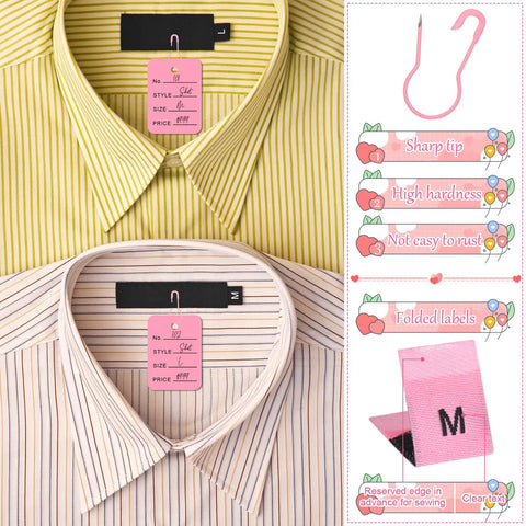 Tagging Gun For Clothing Kit With 5 Needles 3000 Barbs 100 Price Tags 200 Snap Lock Pins 200 Safety Pins 70 Size Labels