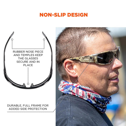 Odin Polarized Safety Sunglasses With Kryptek Typhon Frame And Copper Lens, Impact Resistant Full Frame, Glare Reducing Polarized Lenses, Nearly 100 Percent UV Protection, ANSI Z87 Plus Certified For Tough Work And Outdoor Action