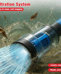 Portable Cordless Stick Water Transfer Pump For Heavy Duty Fluid Moving And Tank Draining features filtration system with water flow.