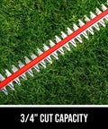 PWR Core 40 Brushless 40V Cordless Hedge Trimmer Kit With 24 Inch Dual Action Blade Three Quarter Inch Cut Capacity