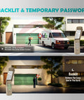 Wireless Universal Garage Door Opener Keypad For LiftMaster 878Max 877LM, day and night use with backlit buttons