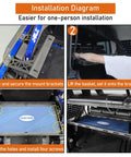 Rear Trunk Cargo Rack Basket Tray For Jeep Wrangler JK 2007 To 2026 Four Door Hardtops installation steps diagram