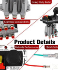 Power Take Off PTO Hoist Air Shift Control Valve With Brighter Light And Plug And Play Fittings, product details view