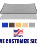 7 By 7 Ft Grey Sun Shade Sail Canopy for Patio and Backyard Blocks 95 Percent UV Heavy Duty Commercial Grade Poly Fabric