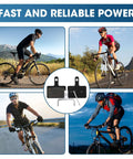 8 Pairs Resin Semi Metallic Bike Brake Pads for Mountain Disc Brakes, High Performance, Quiet, Long Lasting Stop Power shown.