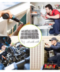 Solid 500pc Hex Socket Screw Nut Bolt Set In Black, 4mm Hardware Kit for various repair tasks and projects.