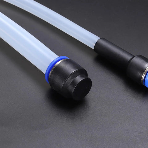 Five Pack Of Three Eighths Inch Push To Connect Pneumatic Blanking Plugs Cap Style For 10mm OD Tubing on air hoses