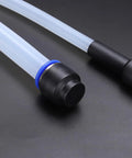 Five Pack One Quarter Inch Tube Push To Connect Fittings Cap Style Pneumatic Blanking Plugs For Leak Proof Air Lines In Compressed Air Systems 6mm OD PBT Plastic, black cap-style plugs on tubing