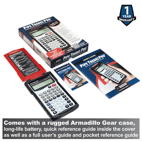 Pipe Trades Pro Advanced Layout And Design Calculator for Pipefitters Steamfitters Sprinklerfitters and Welders with Built In Data