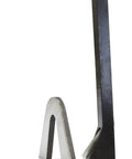 Rugged Built 400 Pound Capacity Permanent Ceramic Lifting Magnet With Smooth Roller Cam Release And Stainless Steel Housing, shown from the side.