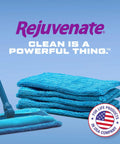 Reusable Microfiber Sweeper Pads That Fit Swiffer Mops Like A Charm Machine Washable Over One Hundred Times Kick Ass Dust And Hair Trap Saves Real Big Bucks Nifty Five Count Pack with blue pads and mop.