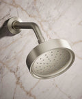 Purist Single Function Showerhead With 1.75 GPM Flow, Vibrant Brushed Nickel Finish, MasterClean Sprayface, wall mounted