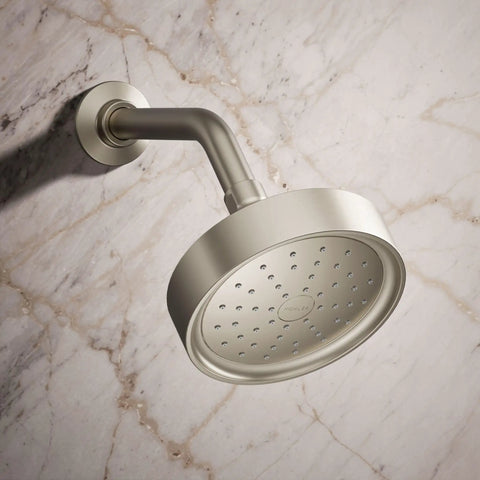 Purist Single Function Showerhead With 1.75 GPM Flow, Vibrant Brushed Nickel Finish, MasterClean Sprayface, wall mounted