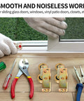Sliding Patio Door Tandem Roller Assembly Replacement Rollers 1-1/4 Inch Steel Ball Bearing Wheels for Sliding Glass Doors