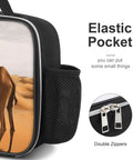Insulated Lunch Bag For Men And Women Large Capacity Desert Sand Camel with mesh side pocket and double zippers