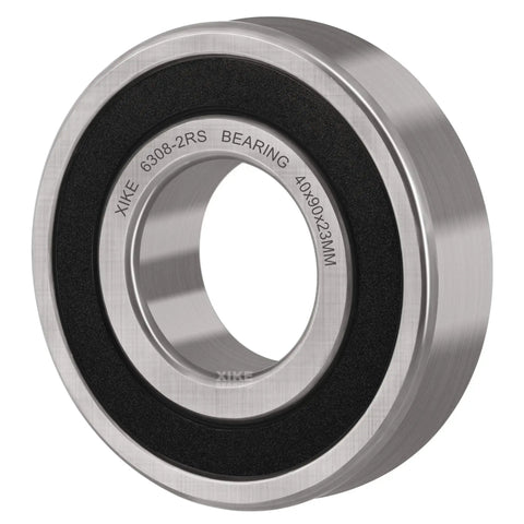 Four Pack 6308-2RS Deep Groove Ball Bearings 40x90x23mm Rubber Sealed, Pre Lubricated, Smooth Rotation, Stable Performance, Cost Effective, High Durability, Perfect For Machinery, DIY, And Home Workshop Projects