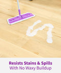 Top Shelf Wood Floor Restorer Plus Slick Gloss Finish And No Fuss One Coat Application, mop cleaning spills on hardwood.