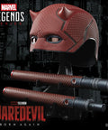 Daredevil Born Again Premium Roleplay Mask and Billy Club Kit for Adults features a detailed mask and dual clubs, perfect for cosplay.
