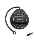 Volkswagen Gas Cap Replacement For 2006 To 2018 VW Models Including Passat Tiguan Eos CC And More, black OE-style sealed cap with tether