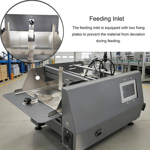 Feeding inlet of Desktop Automatic Page Feeder For Inkjet Printers With Speedy Sheet Dispenser for precise material alignment.