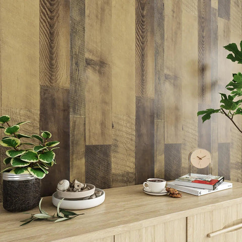 Peel And Stick Butcher Block Countertop Wallpaper Waterproof Wood Grain Vinyl Roll For Kitchen Walls And Floors DIY Friendly