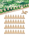Top view of 64 Inch Chunky Blanket Loom for DIY Throw Blankets Easy To Use Adjustable Hand Weaving Frame No Needles Required Beginner Friendly Craft Tool