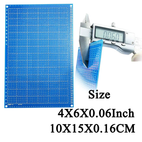 Three Pack Solderable Breadboard Prototyping PCB Kit Do It Yourself Electronics Soldering Kit 4x6 Inch FR4 Prototype Boards