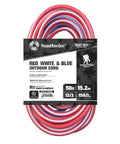 Beefy Built Tough Outdoor Extension Cord 50 Ft 12 Gauge 3 Conductor With Lighted End SJTW Contractor Grade Water Resistant Vinyl Jacket