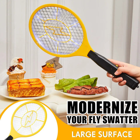 4 Pack Electric Fly Zapper Racket Handheld Bug Swatter For Indoor Outdoor Use 17.3 Inch Zapping Paddle Battery Powered Mosquito And Fly Killer