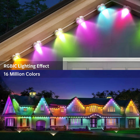 Outdoor String Lights for Patio and Backyard LED Waterproof Shatterproof Bulbs 300 ft Total 75 ft Each 4 Pack Connectable