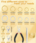 All In One Jewelry Making Kit For Real Pros With 2400 Jump Rings In Gold And Silver, Plus Lobster Clasps, Pliers, Tweezers, Opener, And Repair Tools