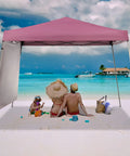 10x10 Ft Pop Up Canopy Tent With Slant Leg Frame Sidewall And Vented Panels Hangout Ready Portable Gazebo for beach use