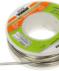 Coiled Lead Free Acid Core Solder, One Oz Tubes, One Sixteenth Inch Diameter, Melts At 460 Degrees Fahrenheit on a plastic spool