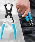 Hose Clamp Pliers With Swivel Flat Band For Automotive Repair Multi Angle Flexible Jaws With Rotating Tip 2.28 inch size