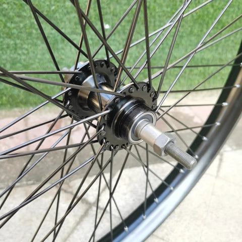 Heavy Duty 26 Inch Rear Wheel Rim With 12 Gauge 48 Spokes Double Wall Aluminum Alloy For Disc Brake Bikes 135mm Hub