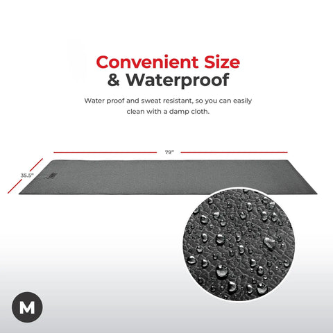 Heavy Duty Home Gym Floor Mat Non Slip EVA Foam Pad For Treadmills, Bikes, Ellipticals And Exercise Equipment, Absorbs Vibration, Prevents Scratches, Protects Floors, Available In Several Size Options