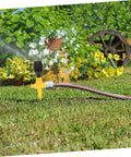 Adjustable Rotary Sprinkler For Automatic Garden Watering That Delivers Efficient Lawn Irrigation With Durable Plastic Rotating Head