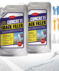 Two 500ml pouches of Self Leveling Concrete Crack Filler High Elasticity Waterproof Sealant with application tools