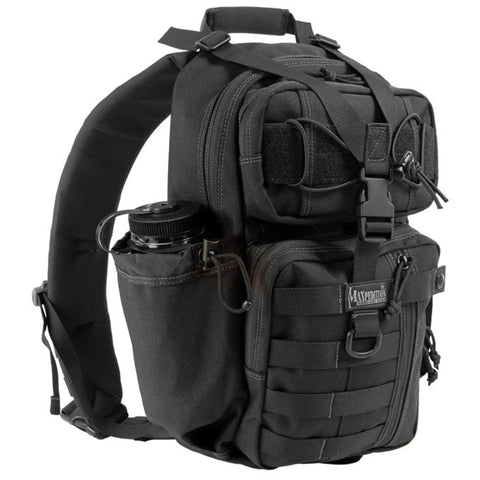 Hardcore Single Shoulder Tactical Sling Bag For Rapid Weapon Shouldering, Built Tough With Ripstop Nylon, features quick access pocket.