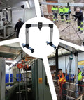 Portable Aluminum Gantry Crane With Adjustable Beam Height And 500 To 2000 Kilogram Load Capacity for various lifting scenarios in workshops.
