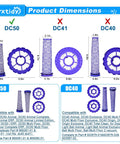 Dyson DC50 Vacuum Filter Replacement Set With One HEPA Post Filter And Two Washable Pre Filters For DC50 Animal And Multi Floor Vacuums Easy To Install Long Lasting Performance product dimensions chart