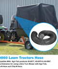 Heavy Duty Lawn Vacuum Replacement Hose for Mow-N-Vac and Chip-N-Vac Riding Mowers, Stretchy 84 Inch Long by 6 Inch Wide Flexible Flex Hose