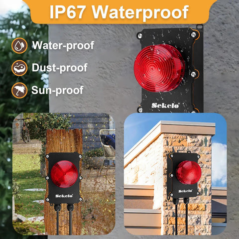 Heavy Duty Sump Pump Alarm High Water Alarm With 10 Foot Float Switch 110 dB Loud Alarm For Basement Flood Prevention Waterproof Sensor Audible Flood Warning Real Time Monitoring Easy Install Home Safety, IP67 waterproof alarm