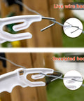 Close-up of 10 Pack Plastic Electric Fence Gate Handles With Insulated Hooks For No Fuss Gate Operation And Durable Fencing Setup