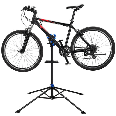 Heavy Duty Bicycle Repair Stand With 66 Lb Capacity Telescoping From 41 To 75 Inches Fits 1 To 1.5 Inch Tubing With Pre Drilled Floor Anchors